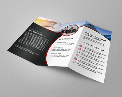 business trifold brochure bifold brochure design flyer designs illustration logo trifold brochure design