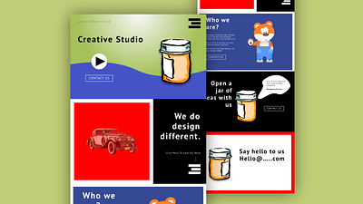 Jar Creative Agency Concept design ui ui design ux ui ux design web web design website website concept website design