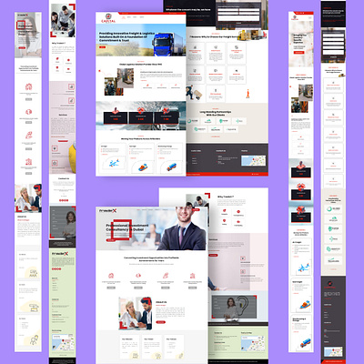 Capital Freight LLC Landing Page UI/UX Design landing design landing page design landingpage prototype uiux uiuxdesign uiuxdesigner