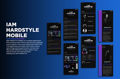 IAM HARDSTYLE MOBILE Apps app design hardstyle minimal qdance ui