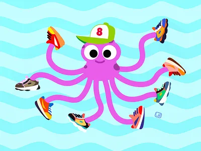Octopus affinity designer art books cartoon character cartoon illustration characterdesign characters design game design gameforkids illustration