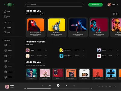 Lose Control Music App Design homepage homepage ui music music album music app music player music player design music player ui ui design ui kit uidesign ux web design website