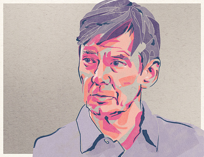 Portrait illustration - Ian Rankin digital illustration editorial illustration illustration illustration art photoshop photoshop illustration portrait portrait art portrait illustration portraiture