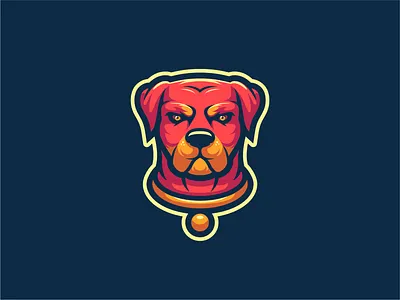 Rottweiler branding designer digital art illustration illustrator mascot mascot design rottweiler