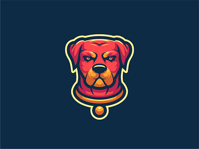 Rottweiler branding designer digital art illustration illustrator mascot mascot design rottweiler