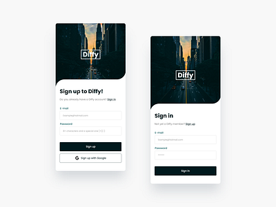 Sign in/Sign up UI design design designs form minimal ui uidesign ux uxdesign vector web