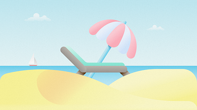 Holidays affinity designer beach designer flat design holidays illustration madeinaffinity vacation vector