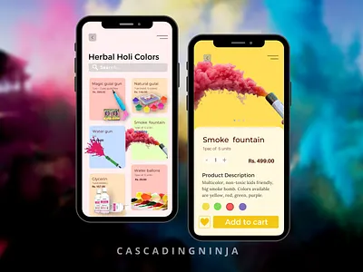 Herbal Holi Colors branding design illustration illustration art ui ui design uiux designer uiuxdesign ux uxdesigns
