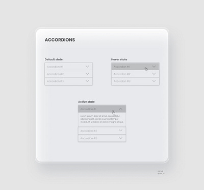 Accordions accordion designsystem practice shadow shadowbox shadows uidesign uidesigns uiux