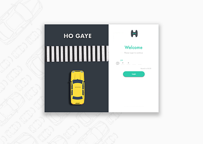 Taxi Booking Design | Desktop app desktop design green landing page login page login screen ridesharing taxi app taxi booking app ui ux web web design