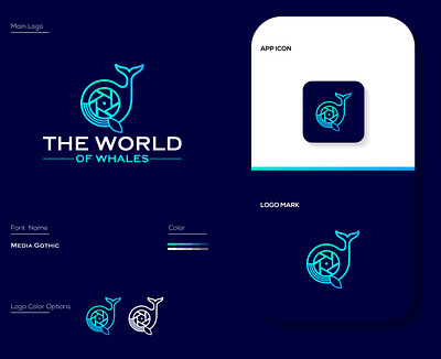 The World branding fishlogo flat icon logo logo design logodesign logodesigner minimal minimalistlogo vector wahlelogo waterlogo whale worldlogo