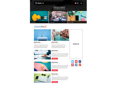 mindstood template category page design ui ux web
