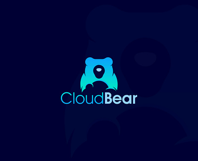 CloudBear art direction bear bearlogo blue bluecolor bluelogo branding cloud cloudlogo creative design flat logo logo design logodesigner minimal minimalistlogo vector