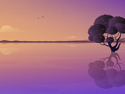 River Scenery adobe illustrator adobe photoshop graphic art illustration illustrator river scenery tree vector vector artwork