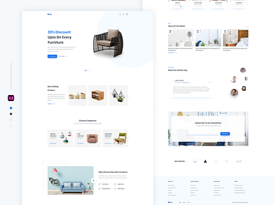 Furniture Landing Page basic design design furniture furniture design furniture landing homepage landing page minimal ui user experience user interface ux