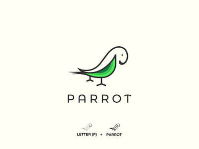 PARROT Modern Logo design animal logo bird birds line art logo lineart logo icon logo idea logo inspiration logo mark logotype minimalist logo modern logo modern logo 2020 modern logo designer parrot simple logo