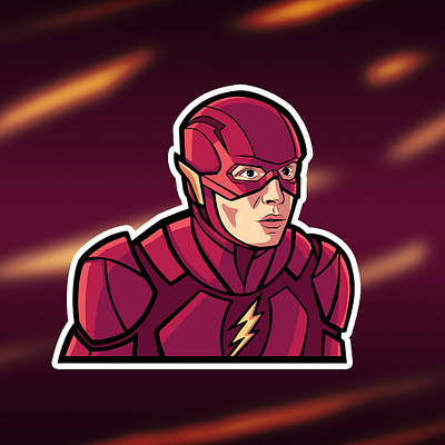 The Flash animation animation 2d dc dc comics dccomics flash flash message icon illustration illustrator justice justice league logodesign mascot mascotlogo snyder sticker