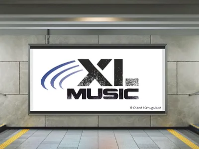XLmusic branding design logo logo design logo designer logos logotype olenakomyshna typography vector