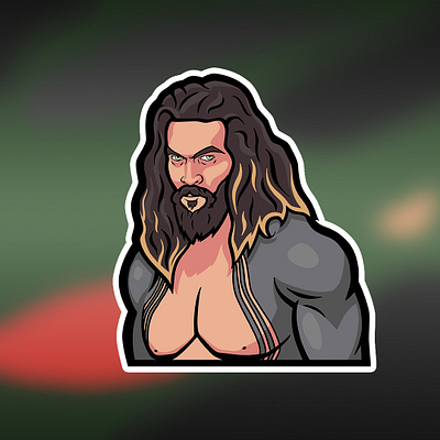 Aquaman aquaman batman cyborg dc dc comics dccomics illustration illustration art illustrator justice league mascot snyderverse sticker superman