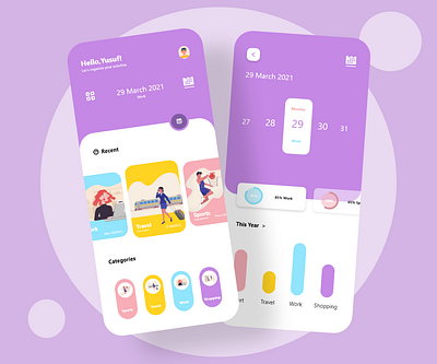 activity organizer mobile app activity app design icon illustration mobile mobile app mobile app design mobile ui ui uidesign uiuxdesign ux