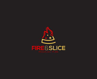 Fire & Slice branding design firelogo flat logo logo design logodesign logodesigner minimal minimalistlogo pizza pizzalogo slicelogo vector