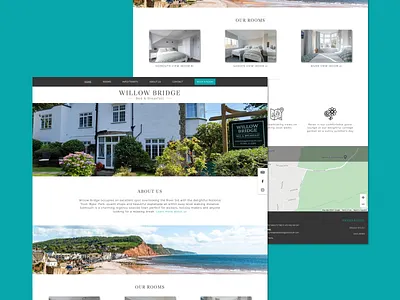 Willow Bridge - B&B Rebrand and Website blog branding clean concept design flat hero landing page ui web design website