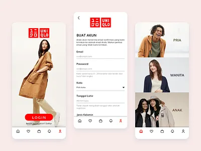 Uniqlo App Design app app design shopping shopping app ui uidesign uiux uiux design uniqlo ux uxdesign
