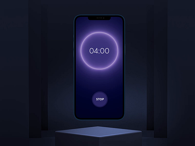 Countdown Timer - #Daily UI 014 animation app app design countdown countdowntimer daily 014 dailyui dailyuichallenge design iphone minimal mobile app motion time timer ui ui design