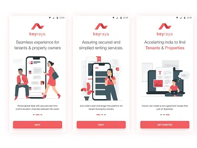 Onboarding design find tenant mobile app mobile ui onboarding property renting sketchapp
