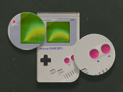 Freebie 13: Game Boy 3d adobe xd buttons design game boy game design gaming illustration skeuomorphic