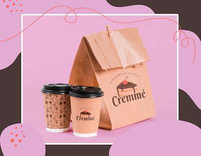 Cremmé-packaging branding design digital diseño logo packaging typography