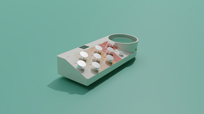 Substrate Spinner 3d hardware industrial render sci fi science