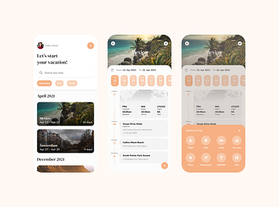 Trip Planner App app app concept app design app ui design minimal react native travel travel app traveling trip planner trips typography ui design ux ux design uxui