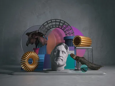 RND composition c4d cinema4d composotion redshift render