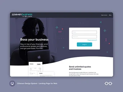 Daily UI 003 Landing Page Web Business landing page