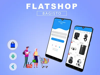 Flatshop - Bagisto (Android) android android ecommerce app bagisto brand identity branding cart clean digital fast delivery gateway minimal online business online marketing online shop online store payment responsive design website woocommerce woocommerceplugins