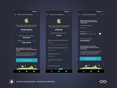 Daily UI 004 Calculator Android calculator design system
