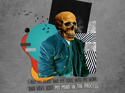 Lost My Mind | Collage Art advertising art artwork collage collage art creative social media design illustration vector
