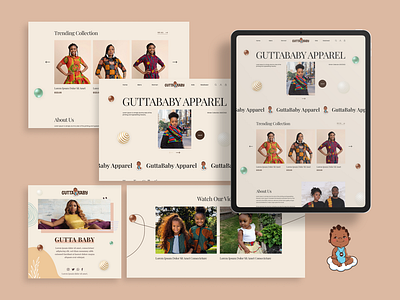 Guttababy UX/UI amazing websites animation websites branding creative designs design dynamic websites e commerce websites figma design
