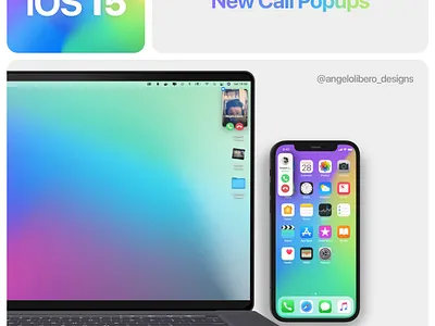 iOS 15 Call Popup redesign apple ios ios15 iphone iphone 12 iphone 13 ui ux