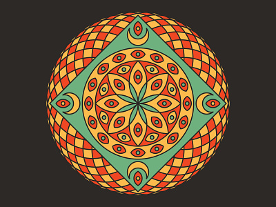 032721 flat geometric geometry illustration illustrator mandala psychedelic sacred geometry vector