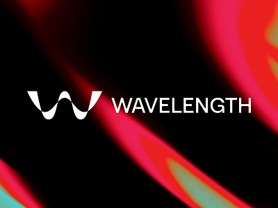 Wavelength Logo all caps branding gradient letter w lettermark logo mark typography w waves