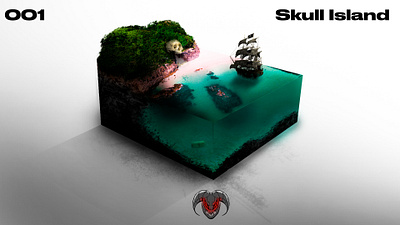 MicroWorld: 001 Skull Island design photoshop photoshop art photoshop editing realistic