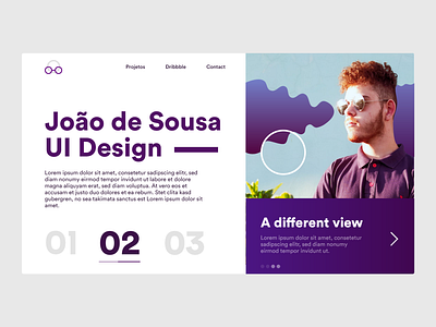 UI Design Portfolio - A different view abstract adobe xd design minimal photo portfolio portfolio design ui ui ux ui design ui design portfolio ui designer web website