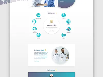 Disc Joint Clinic - Website Design & Development branding clinic design discjoint disco discpain illustration joint painting ui ux waleedsayed website