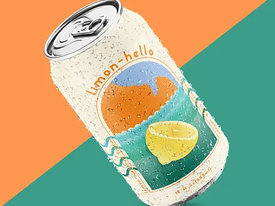 Hard Seltzer can design illustration label design label packaging liquor packaging packaging design
