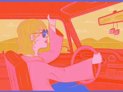 Queen of the Highway brand identity brand identity design branding design hand lettering illustration lettering poster typography vector