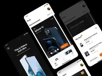 Tech E-commerce App - Exploration app clean concept e commerce e commerce app experiment exploration product design shop shopping app tech technical ui ux design ux ux design uxui