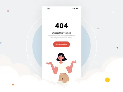 Omantara - 404 Error Screen design error 404 error page illustration interaction logo manoj bhadana meditation mindfulness minimal design omantara ui ux