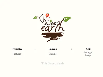 This sweet earth Branding concept branding design flat graphicdesign green illustration organic organic food typography vector